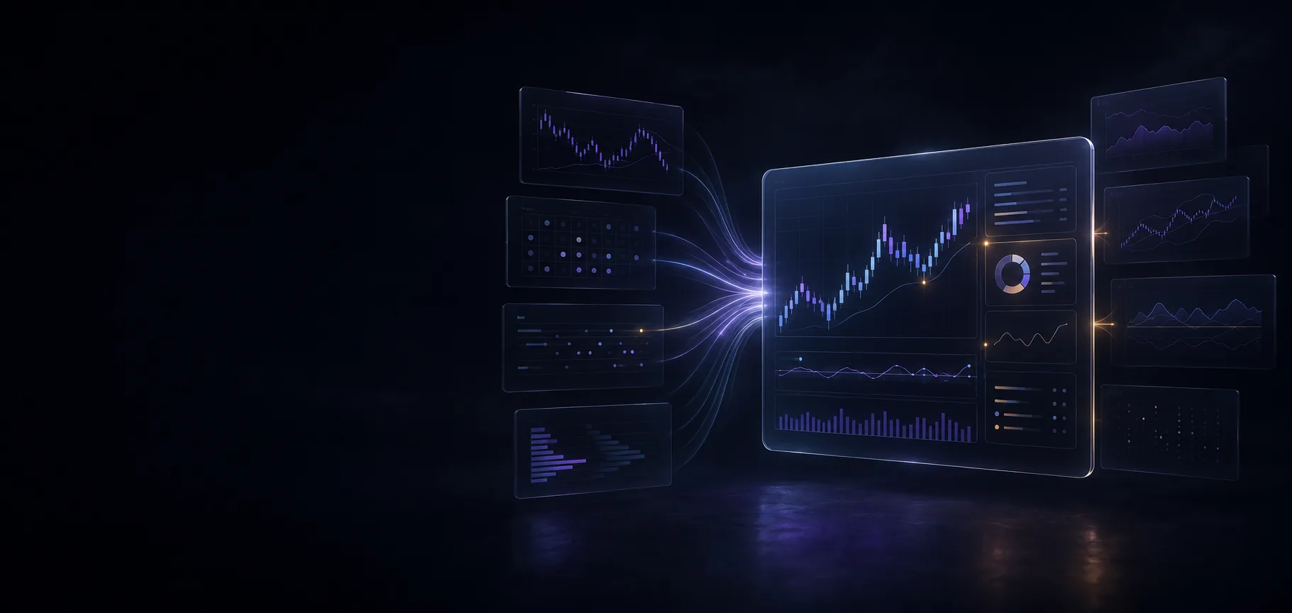 TRAZZA screens connect market data, analysis and trader development
